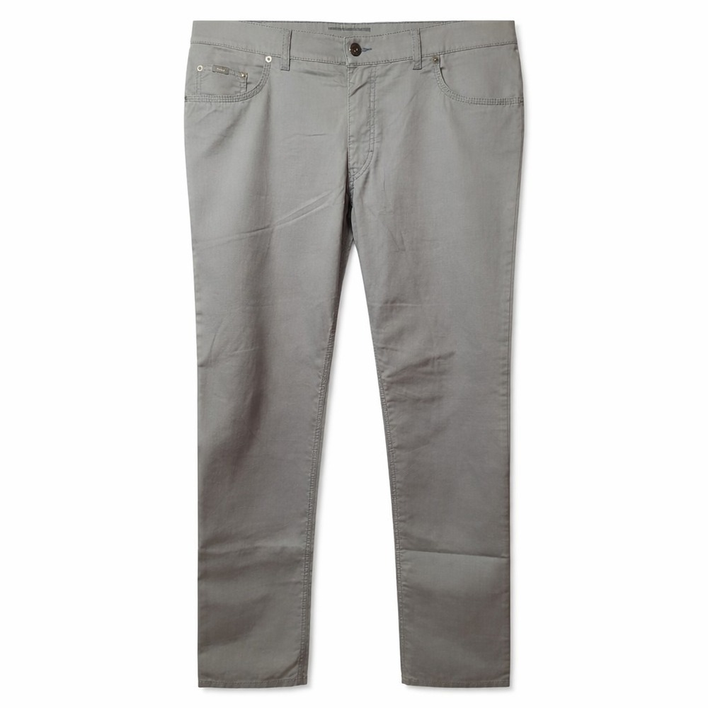 BRAX Feel Good Cooper Trouser Pant Sz 38x33 Blueish Gray Straight Leg Stretch